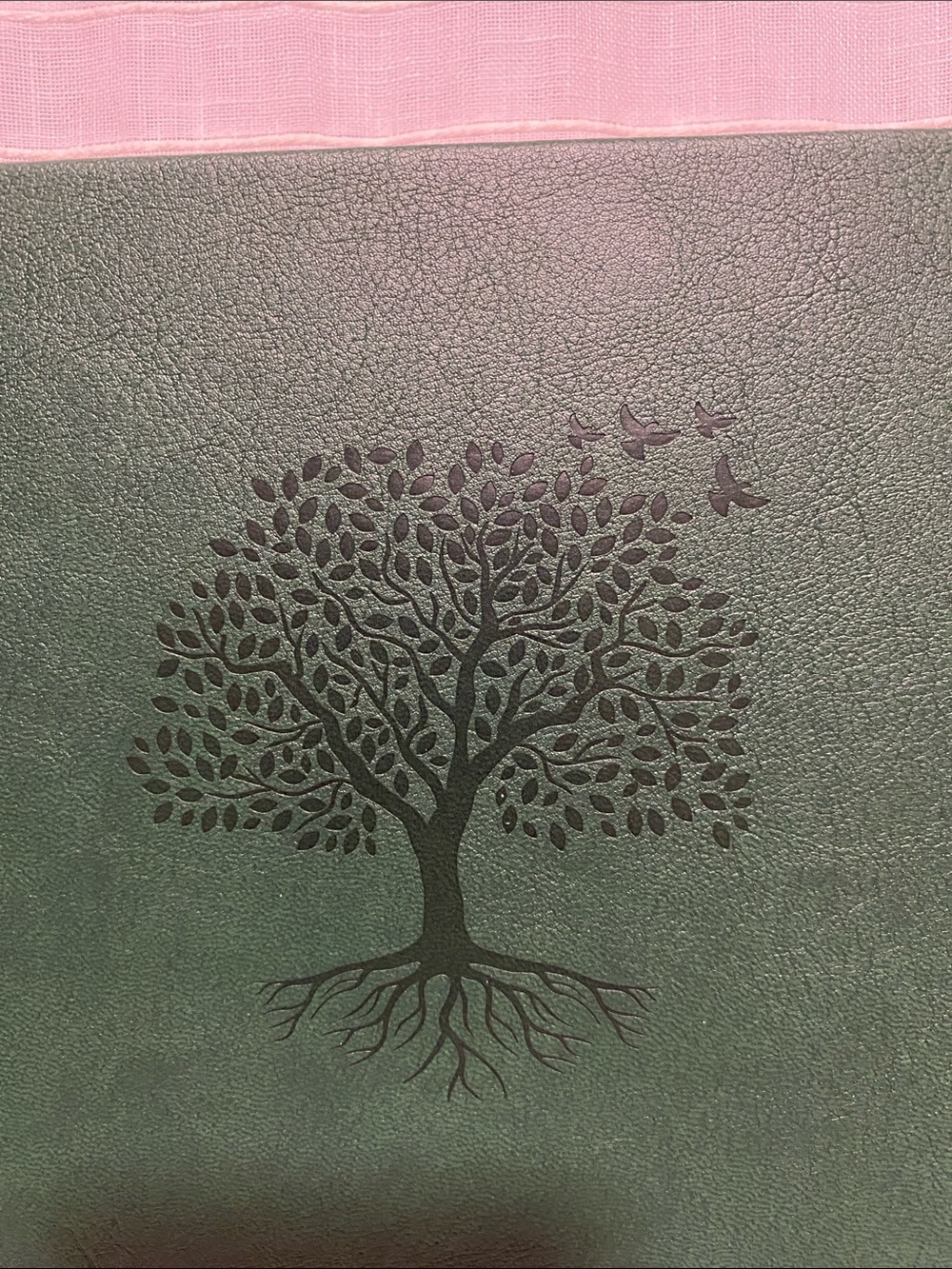 Green Embossed Tree Ruled Notebook - Picture 3 of 11